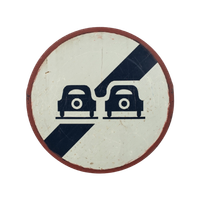 Vintage Verkeersbord Ø 105 Cm 70887