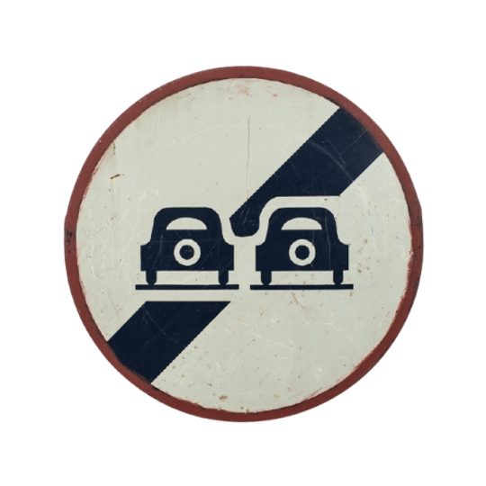 Vintage Verkeersbord Ø 105 Cm 70887 1