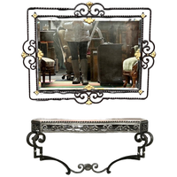 Spiegel Met Console In Art-decostijl.