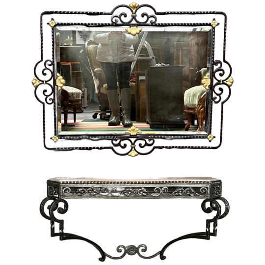 Spiegel Met Console In Art-decostijl. 1