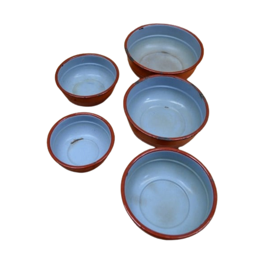 Emaille Schalen Set Van 5 1