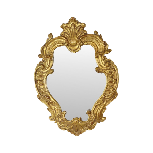 Kleine Klassieke Gouden Barok Rococo Spiegel 46Cm