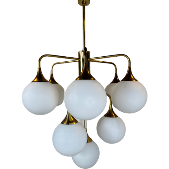 Vintage Boulanger Brass Chandelier 1