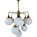 Vintage Boulanger Brass Chandelier thumbnail 1