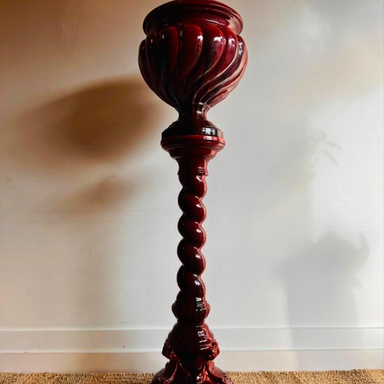 Franse Piedestal Zuil Met Bloempot 1930’s Antiek Vintage 1