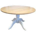 Prachtige Landelijke Ronde Eiken Tafel thumbnail 1