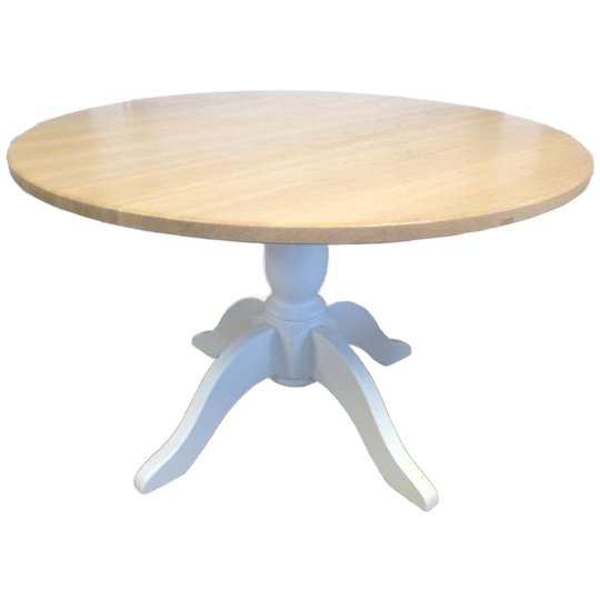 Prachtige Landelijke Ronde Eiken Tafel 1