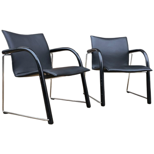 2 X Thonet S340 / Black Leather / Wulf Schneider / Ulrich Böhme 1