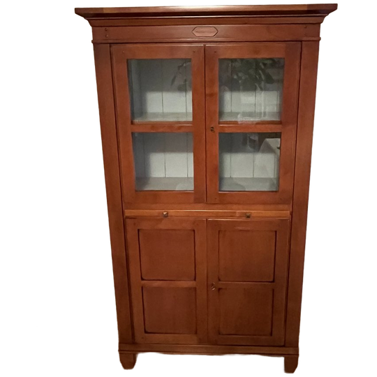 ~eetkamerset~ : Eettafel, 4 Stoelen, Vitrinekast En Sidetable 1