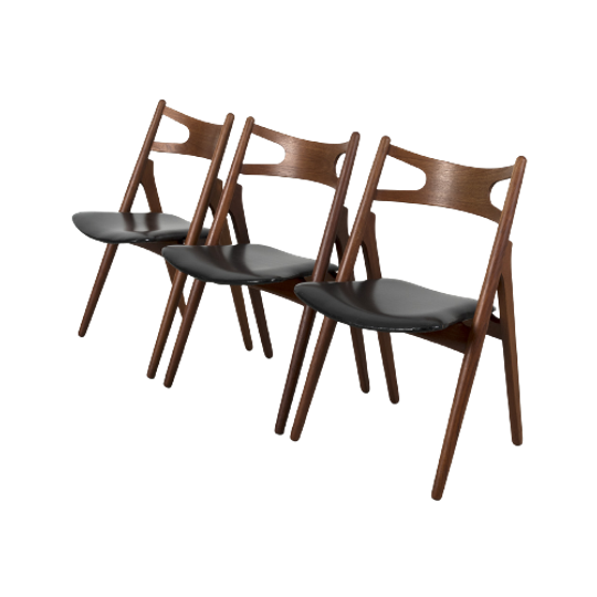 Set Van 3 ‘ch29p Sawbuck’ Eetkamerstoelen 68381 1