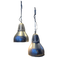 2x Vintage Hanglampen Schréder