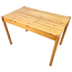 Vintage Grenen Pine Rechthoekige Eettafel Deens Design ‘60 thumbnail 1