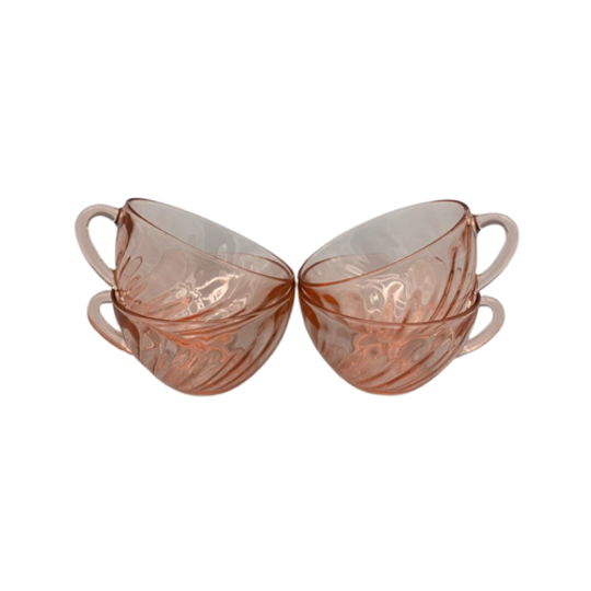 Set Arcoroc Rosaline Swirl Kopjes 1