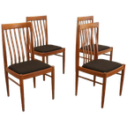Set 4 Bramin Eetkamerstoelen Stoelen Gestoffeerd Vintage 'halgarde' thumbnail 1
