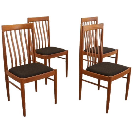 Set 4 Bramin Eetkamerstoelen Stoelen Gestoffeerd Vintage 'halgarde' 1