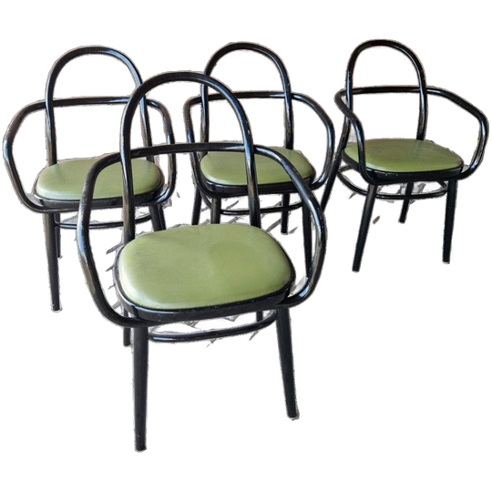 Set Van 4 Radomir Hoffman Ligma Vintage Stoelen Als Thonét 1