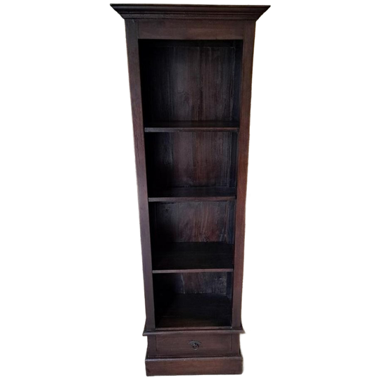 Teakhouten Boekenkast Afm. 58x34cm En 181cm Hoog 1