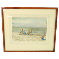 Edelt - Aquarel - Strand Van Heist 1934