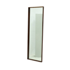 Large Scandinavian Rectangular Rosewood Mirror 1960s thumbnail 1