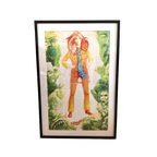Vintage Poster Wrangler Jeans, Vintage Reclameposter thumbnail 1