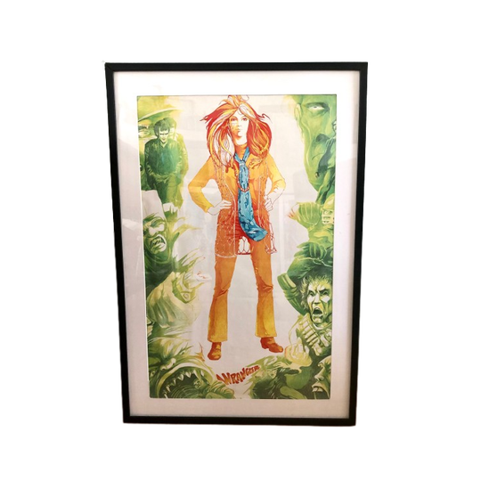 Vintage Poster Wrangler Jeans, Vintage Reclameposter 1