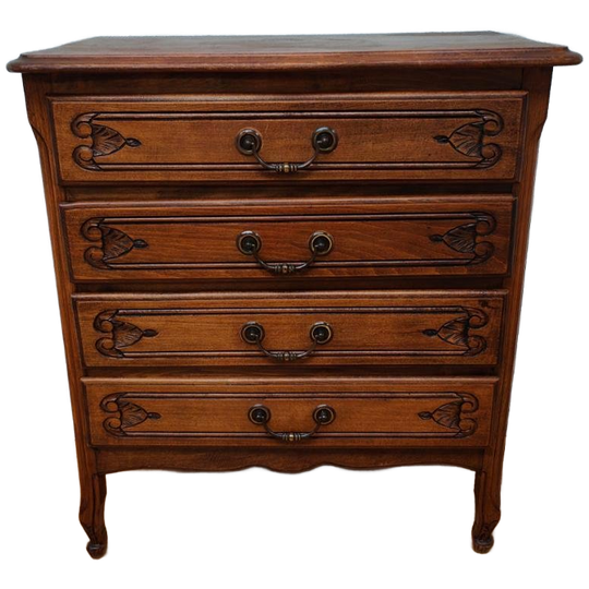 Vintage Landelijk Ladekastje Queen Ann Ladekast Commode 409 1