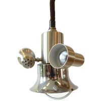 Vintage Herda Lamp Hanglamp Chroom Jaren 60