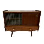 Vintage Kastje Compact Dressoir Jaren 60 Teak Fineer thumbnail 1