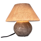 Glass Mushroom Lamp Xs - 1970’S - Italy - Stonelike Glass Outside And Opaline White Inside thumbnail 1