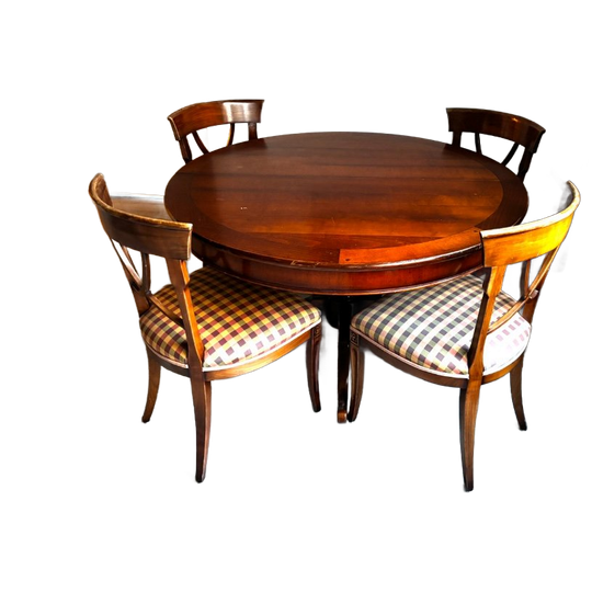 Antieke Eethoek Eettafel Assi D’asolo 120 Én 160 + Stoelen 1