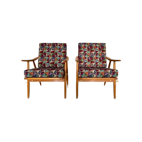 2 X Vintage Fauteuil Ton Mid Century Modern 1