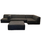 Sur & Plus Modulaire Designbank Grijs – 3-delig + Hocker thumbnail 1