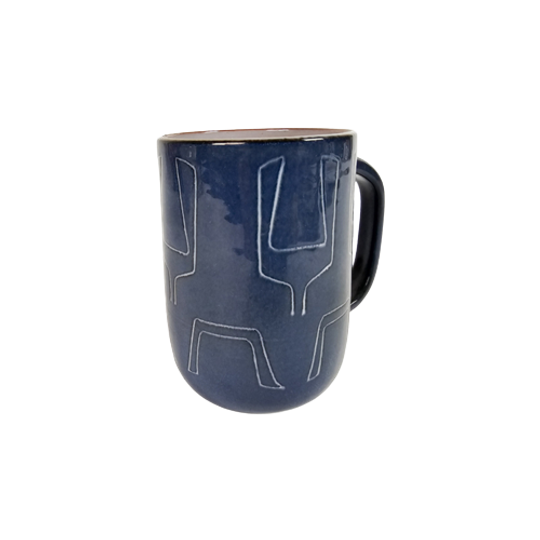 De Ambacht Volendam - Sgraffito - Keramiek - Mok - 1990's 1