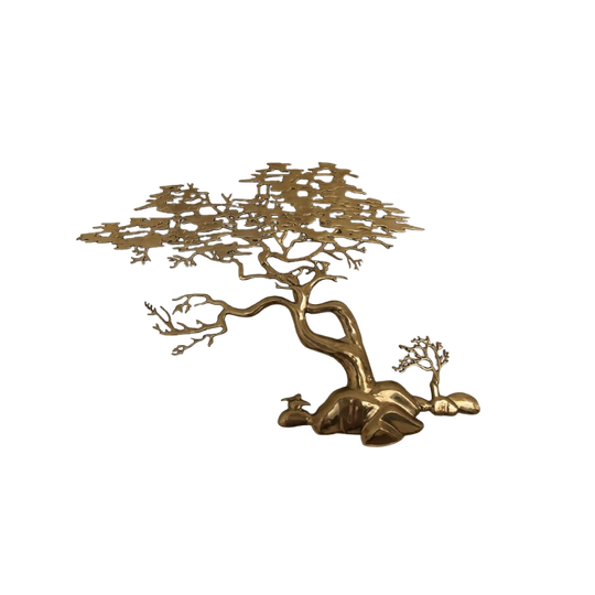 Messing Tree Of Life Wand Sculptuur 1