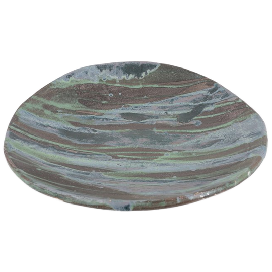 Unique Earthenware Dish Plate, Sicily 1990’s 1