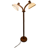 Vintage Grenen Design Vloer Lamp Mushroom