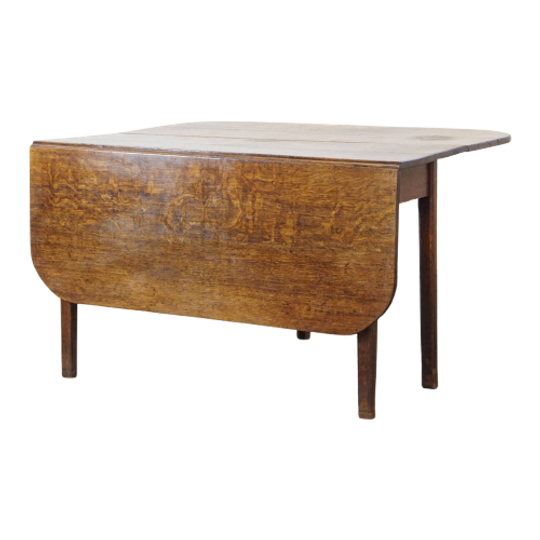 Charmante Antieke Eikenhouten Hangoor Eettafel Uit Eind 19e Eeuw 1