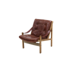 Hunter Safari Chair By Torbjørn Afdal For Bruksbo 1960S thumbnail 1