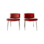 2X Vintage Conseil Chairs By Pierre Gauriche For Meurop,Ca60 thumbnail 1