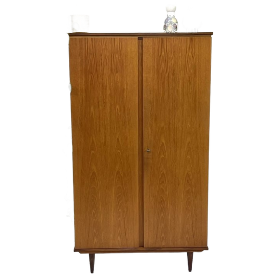 Strakke Vintage Midcentury 2 Deurs Kledingkast 1