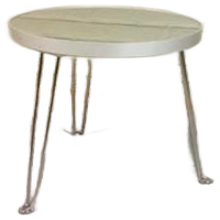 Spiegel Bijzettafel Klaptafel, Rond