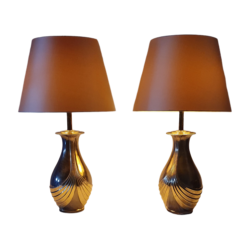 Set 2 Frans Design Messing Lampen Xxl Maison Le Dauphin