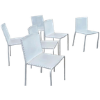 Set Van 6 Desalto 'zip' Eetkamerstoelen, Marco Maran, Italië thumbnail 1