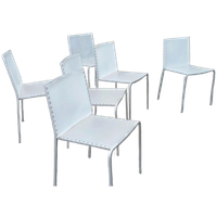 Set Van 6 Desalto 'Zip' Eetkamerstoelen, Marco Maran, Italië