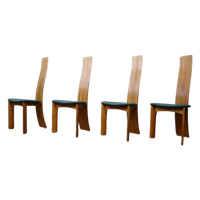 Set Van Vier "Iris" Stoelen Van Bob Van Den Berghe Voor Tran
