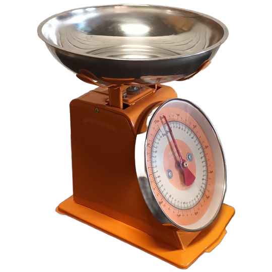 Retro Oranje Keukenweegschaal 1