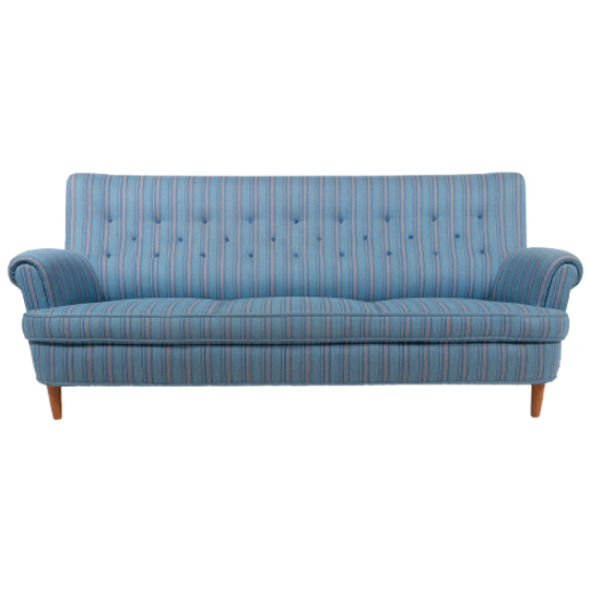 Swedish Modern Elegant Carl Malmsten Sofa ‘home Evening’ By O.h. Sjögren, 1960’s 1