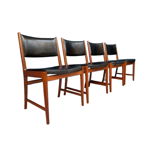 4x Deens Design Stoelen, Søren Willadsen, Midcentury 1
