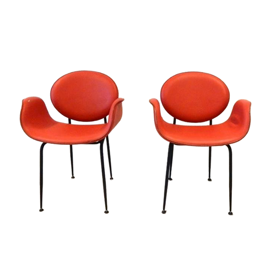 Design Stoelen Fasem Leer Italiaans Fauteuil 1