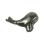 Handmade - Fish Shaped Drawer / Door Pull Or Handle - Casted Aluminum (New Old Stock) - Made In I thumbnail 1